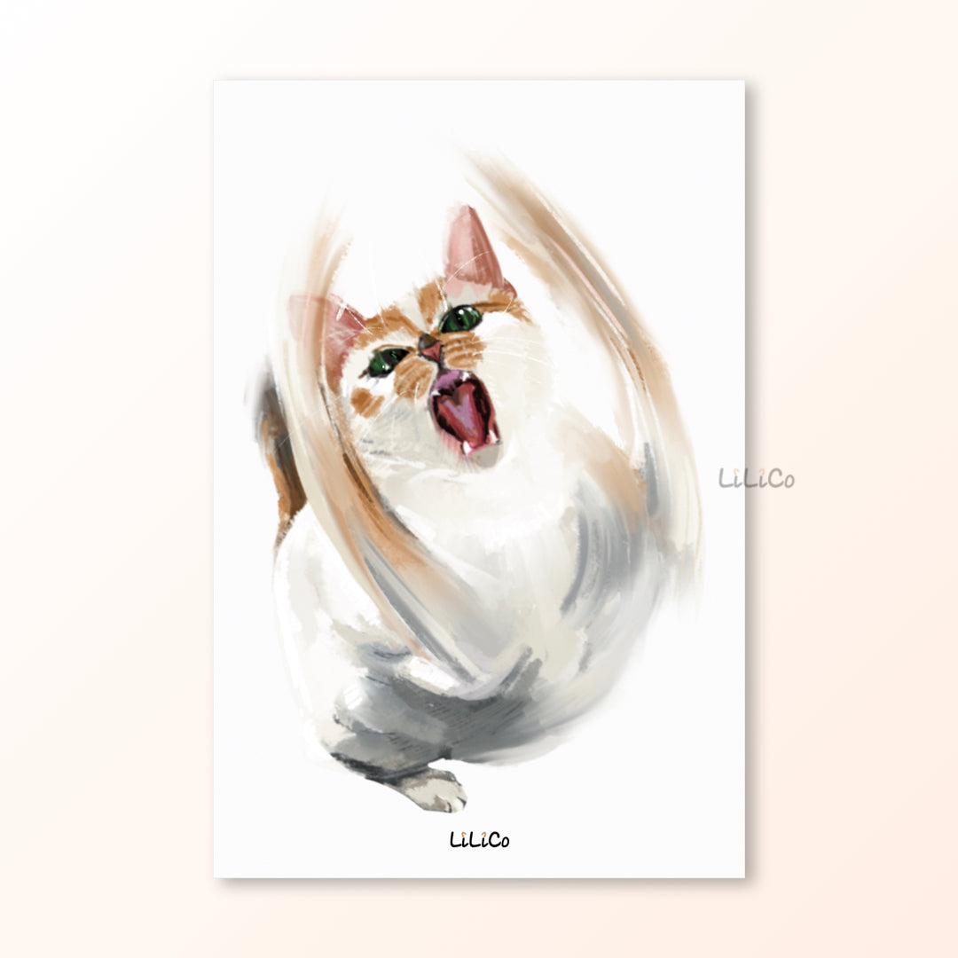 CrAzY cAT 02 | A6 Print