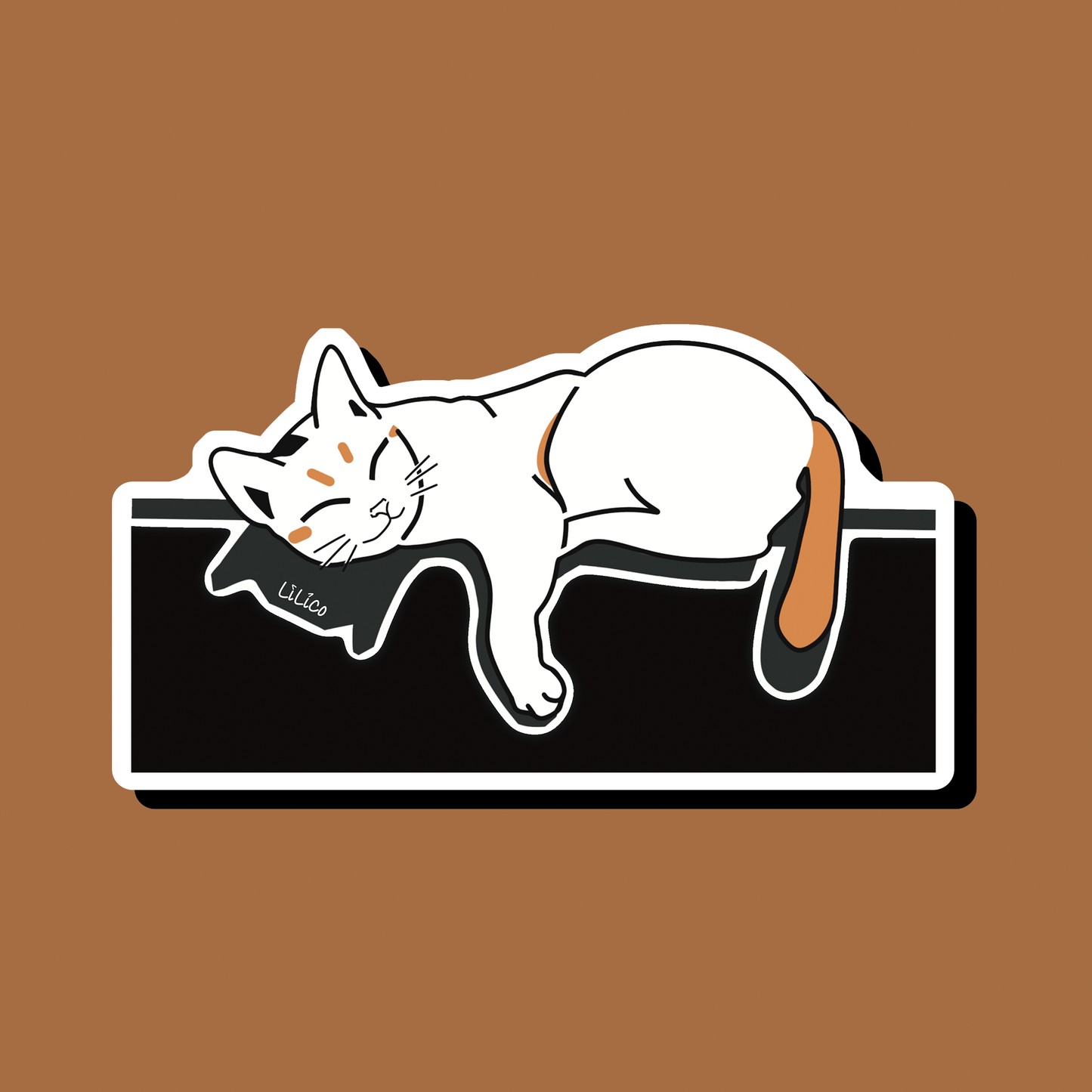 Sleeping Cat | Vinyl Sticker