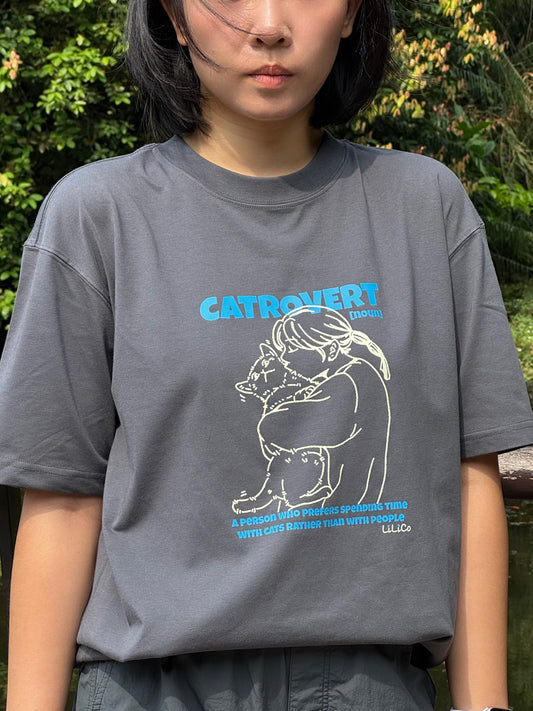 CATrovert 02 | Cool Touch T-Shirt  Grey