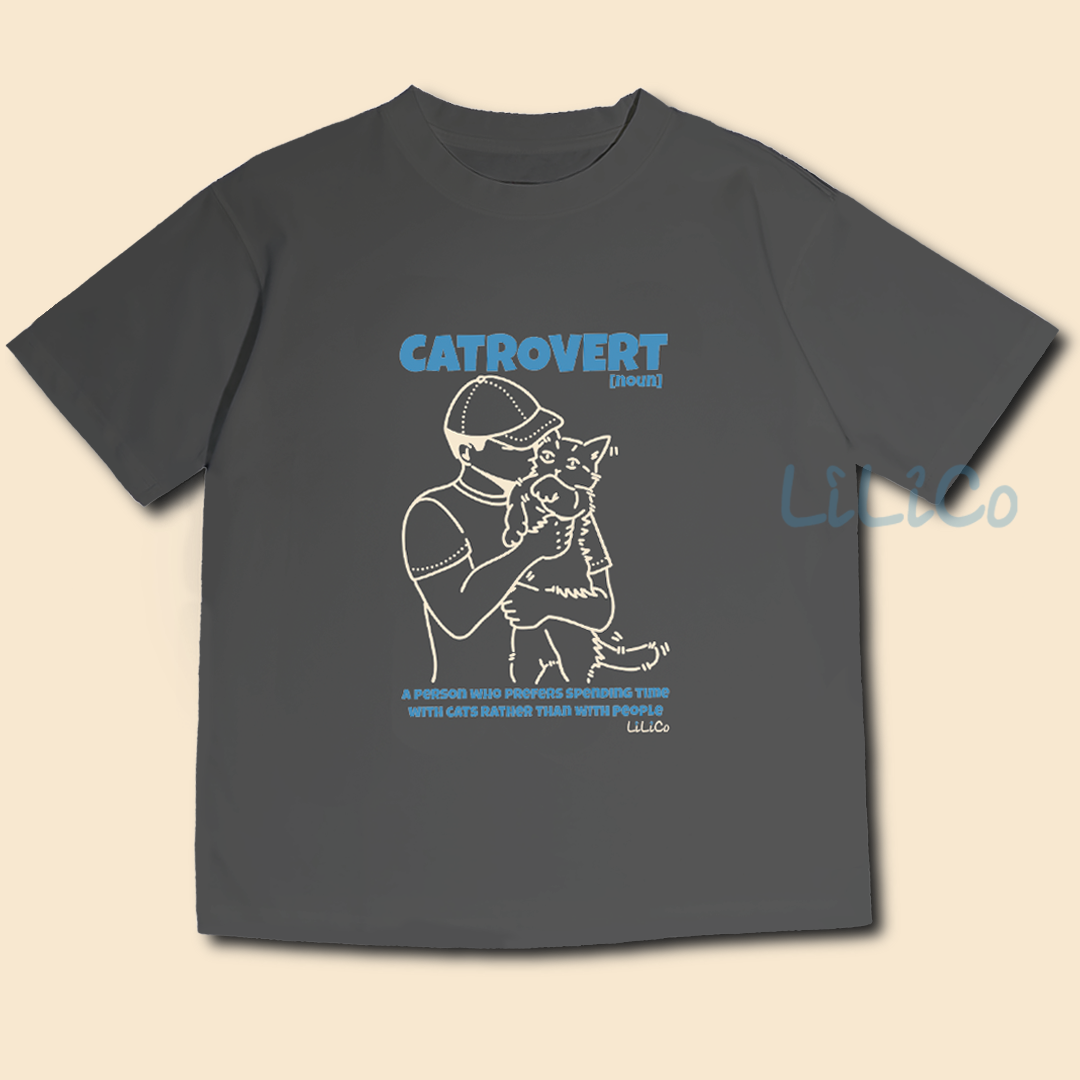 CATrovert 01 | Cool Touch T-Shirt Light Grey