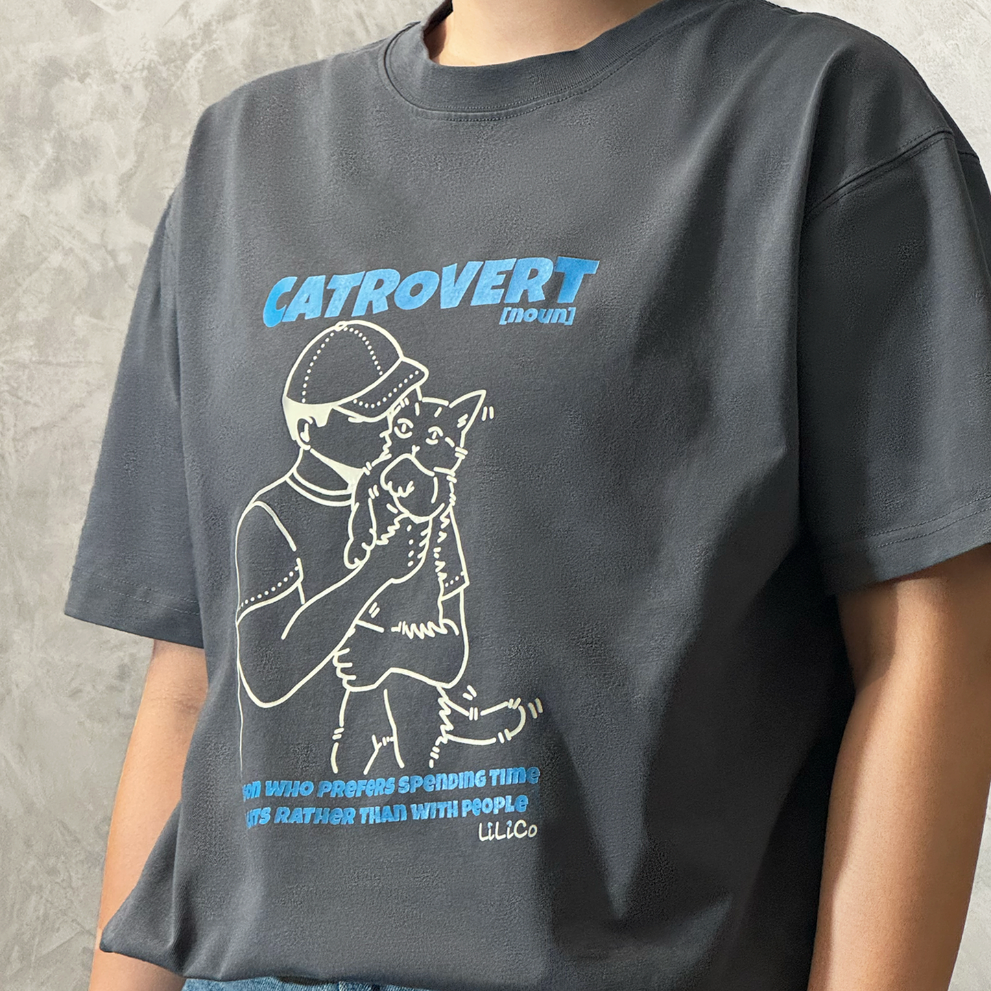 CATrovert 01 | Cool Touch T-Shirt Light Grey