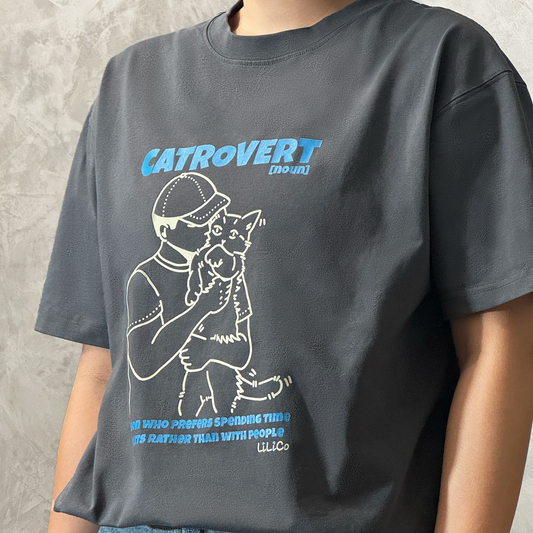 CATrovert 01 | Cool Touch T-Shirt Light Grey