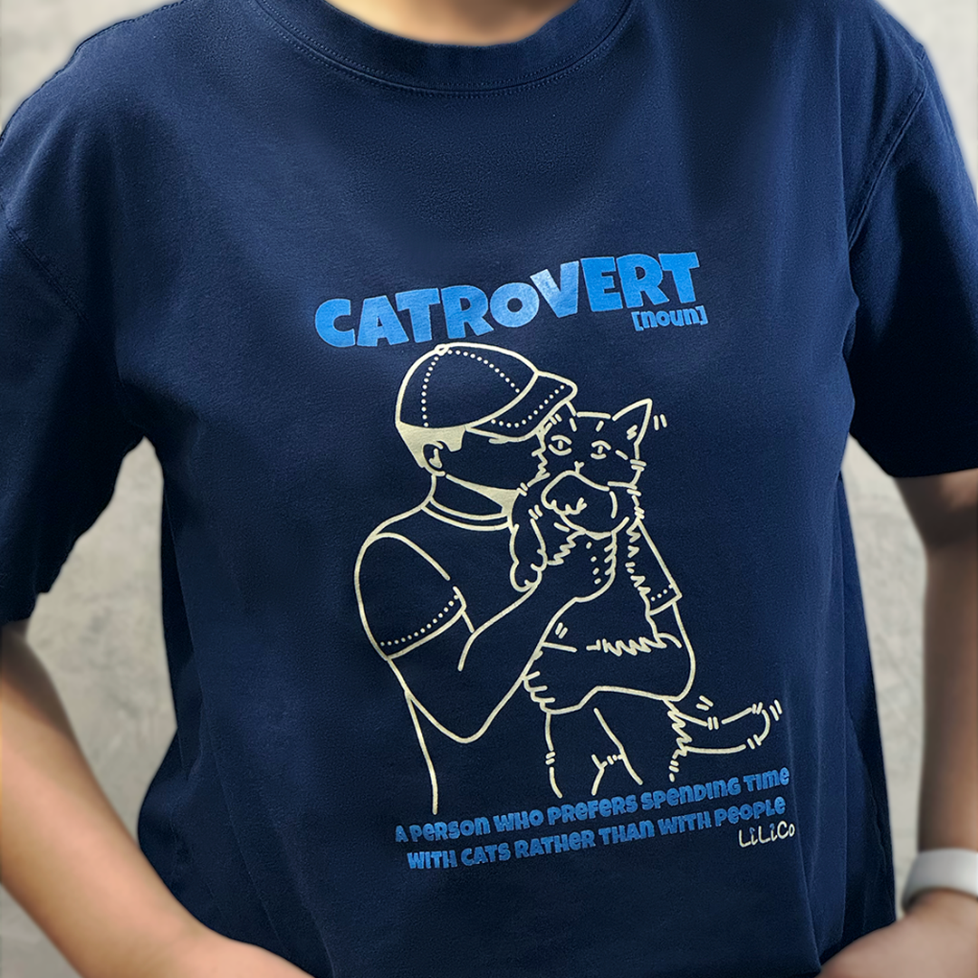 CATrovert 01 | Cool Touch T-Shirt Dark Blue