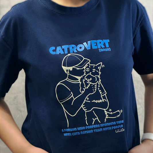 CATrovert 01 | Cool Touch T-Shirt Dark Blue