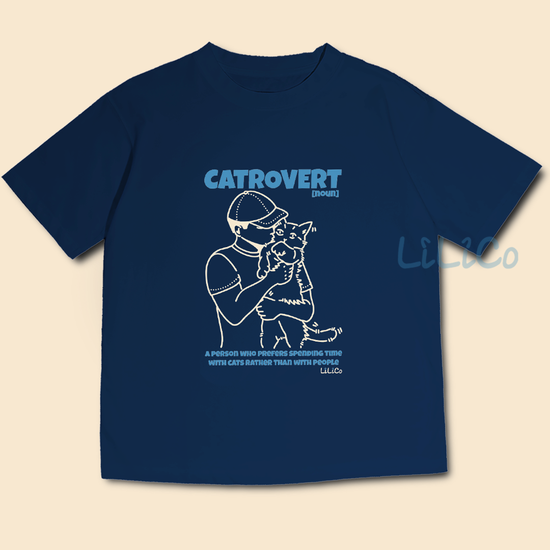 CATrovert 01 | Cool Touch T-Shirt Dark Blue