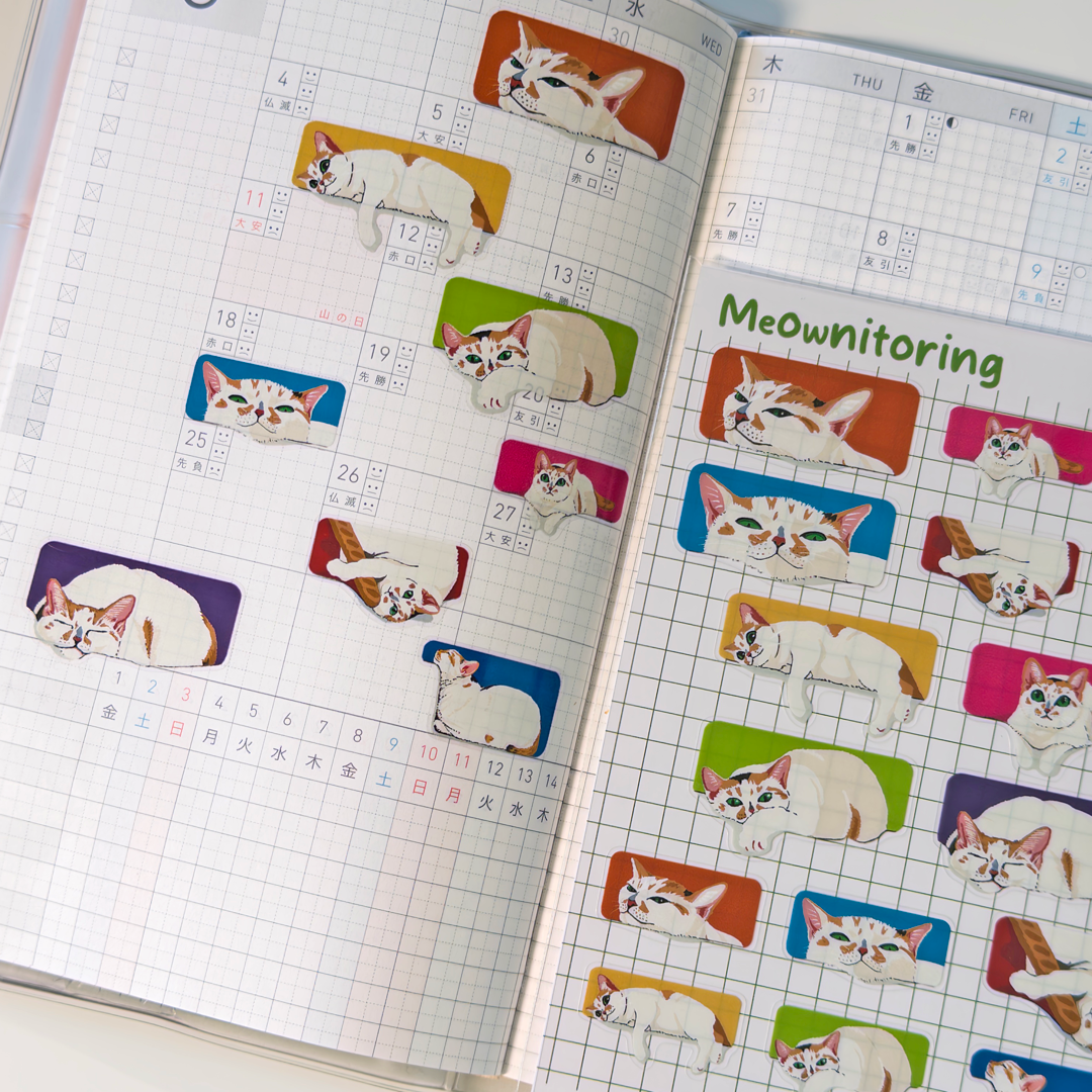 Meownitoring | Clear Sticker Sheet