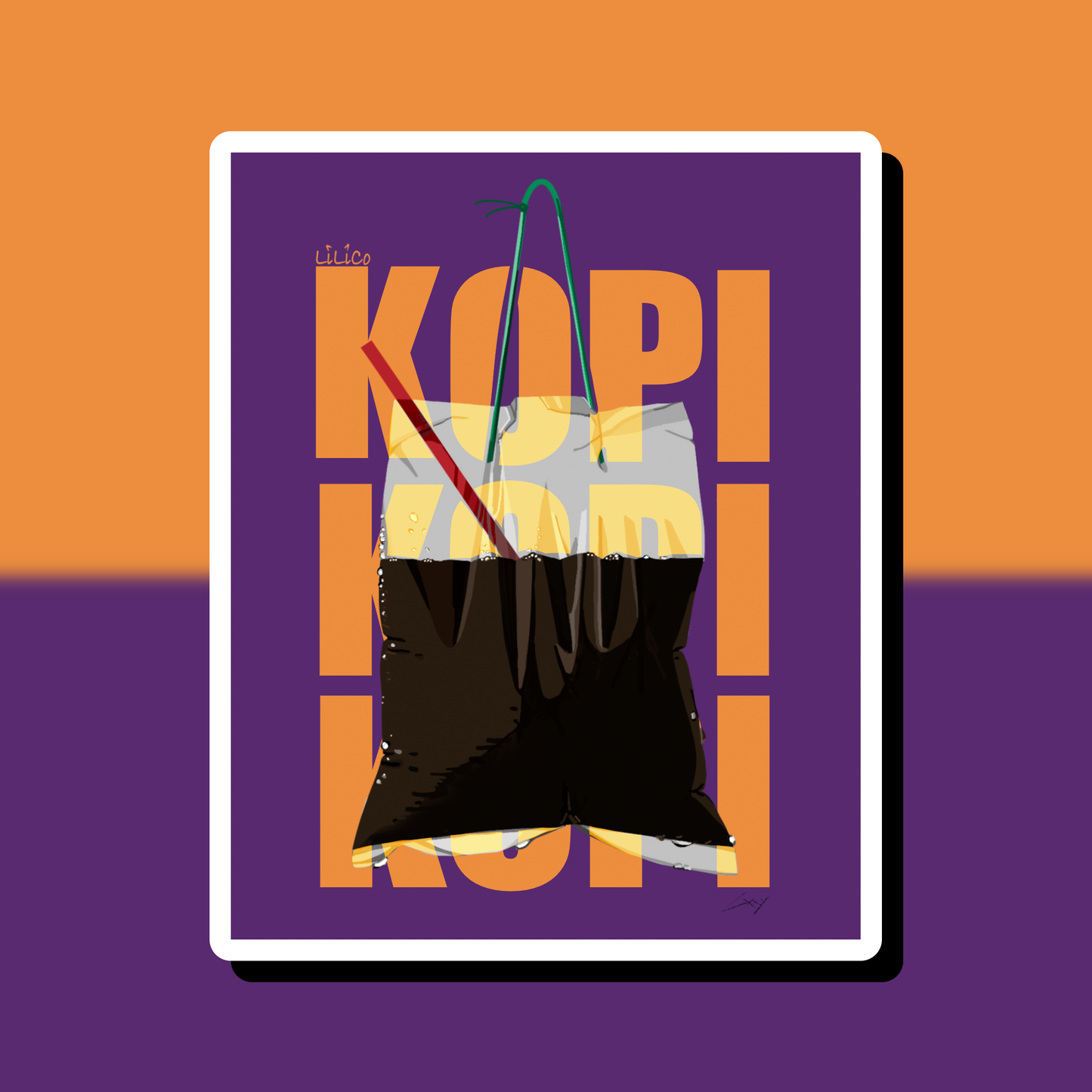 KOPI TABAO | Vinyl Sticker