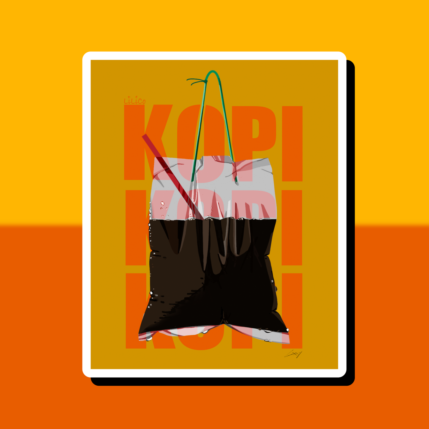 KOPI TABAO | Vinyl Sticker