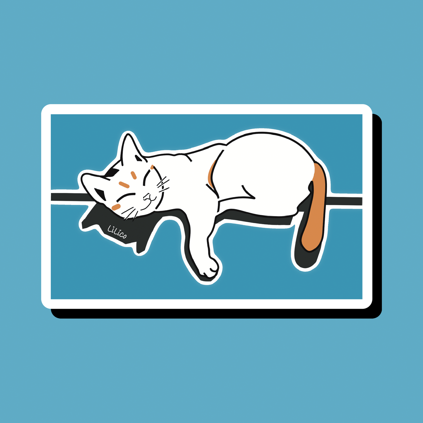 Sleeping Cat | Vinyl Sticker