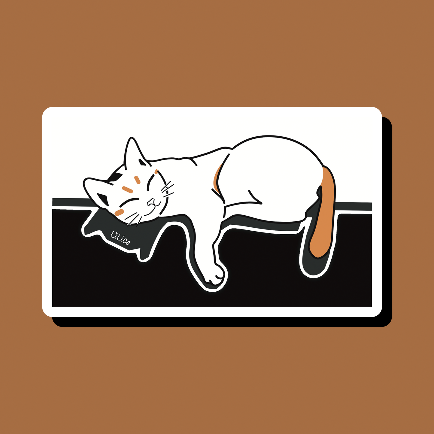 Sleeping Cat | Vinyl Sticker
