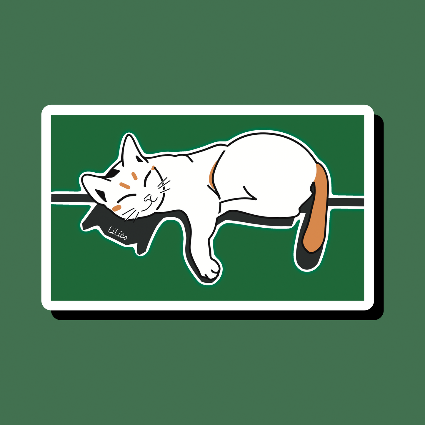 Sleeping Cat | Vinyl Sticker