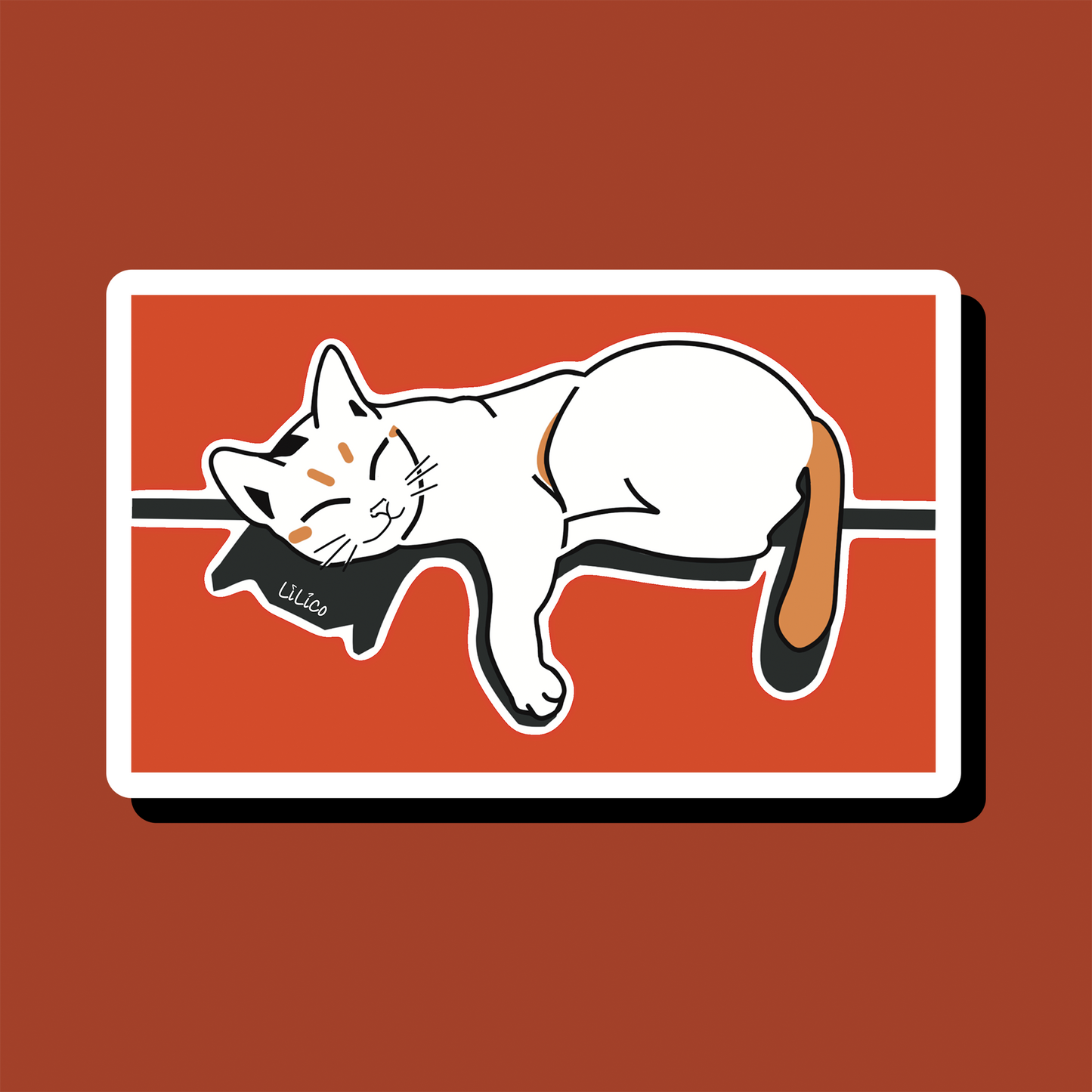 Sleeping Cat | Vinyl Sticker