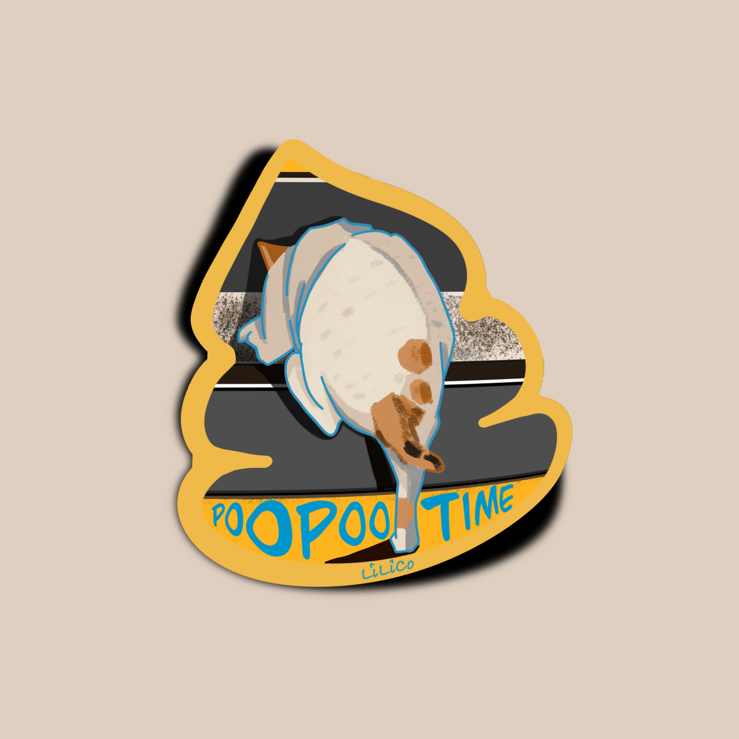Poo Poo Tim | Vinyl Sticker