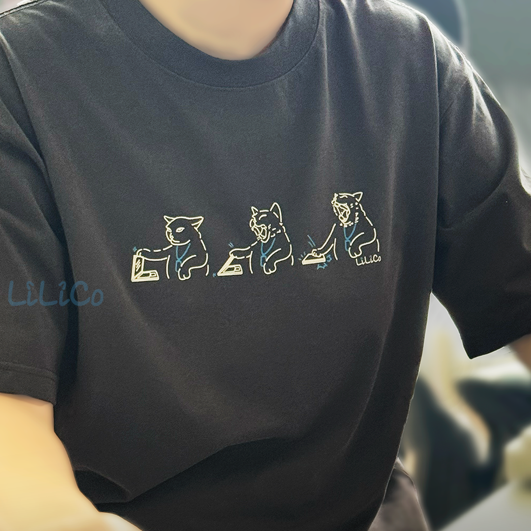 Working Cat | Cool Touch T-Shirt Light Grey