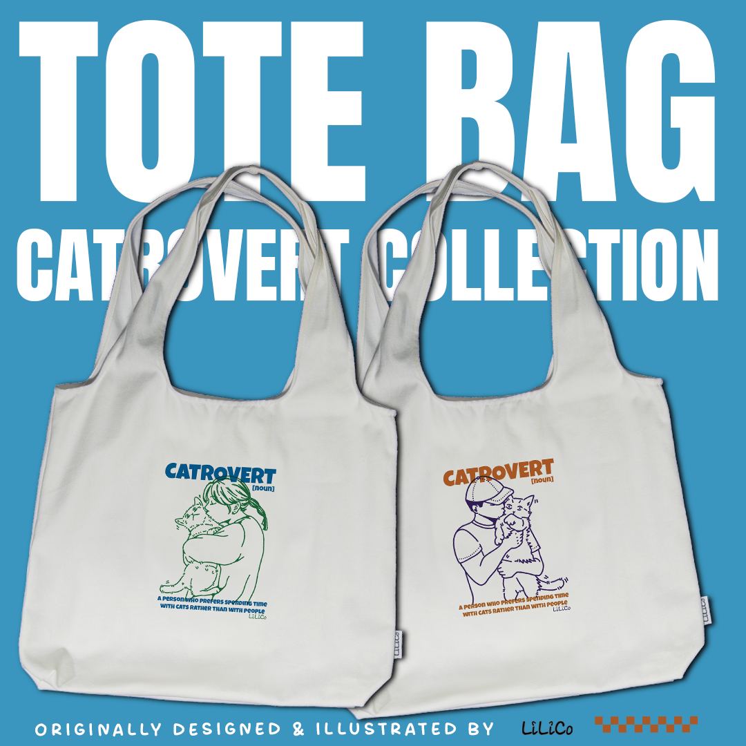CATrovert | Cotton Tote Bag