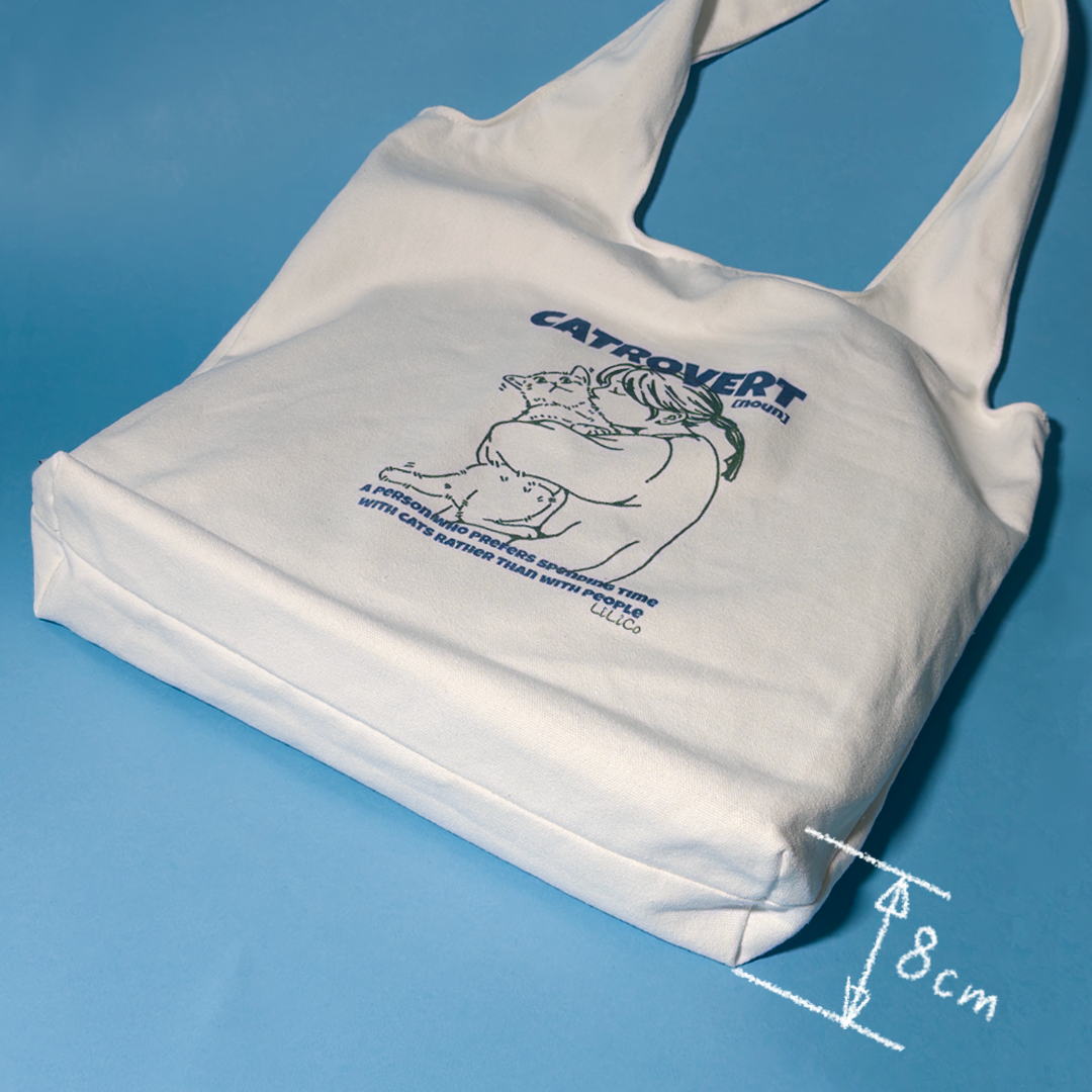 CATrovert | Cotton Tote Bag