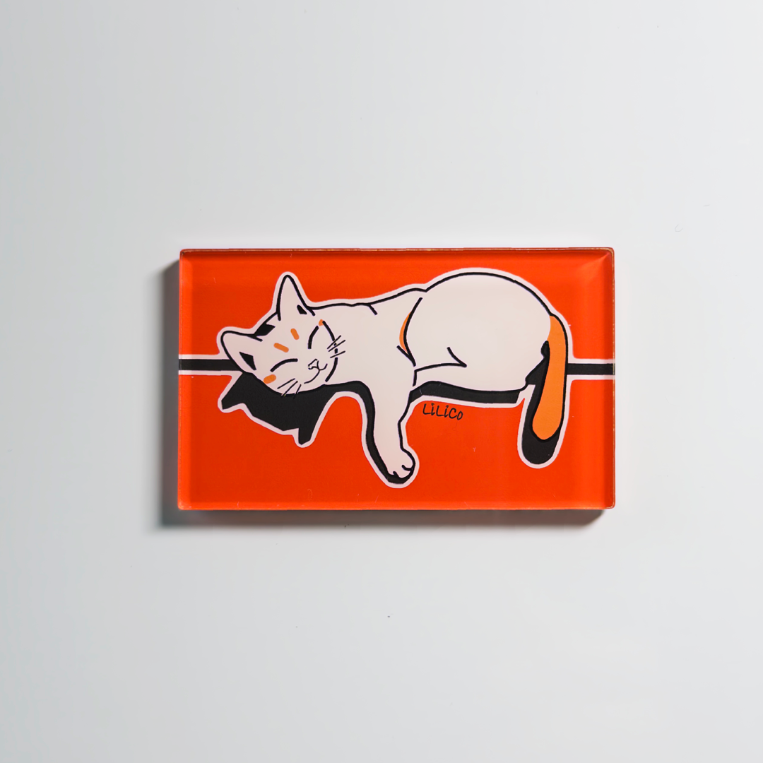 Lazy Cat | Fridge Magnet