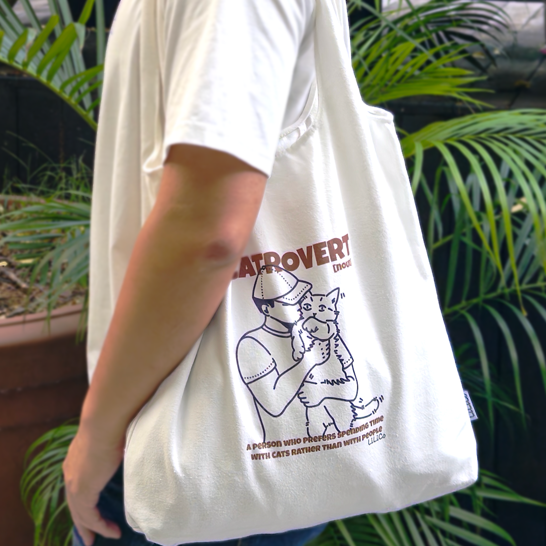 CATrovert | Cotton Tote Bag