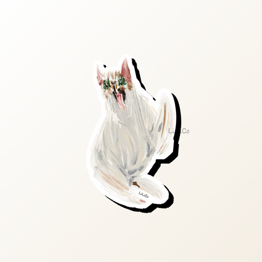 Crazy Cat | Vinyl Sticker