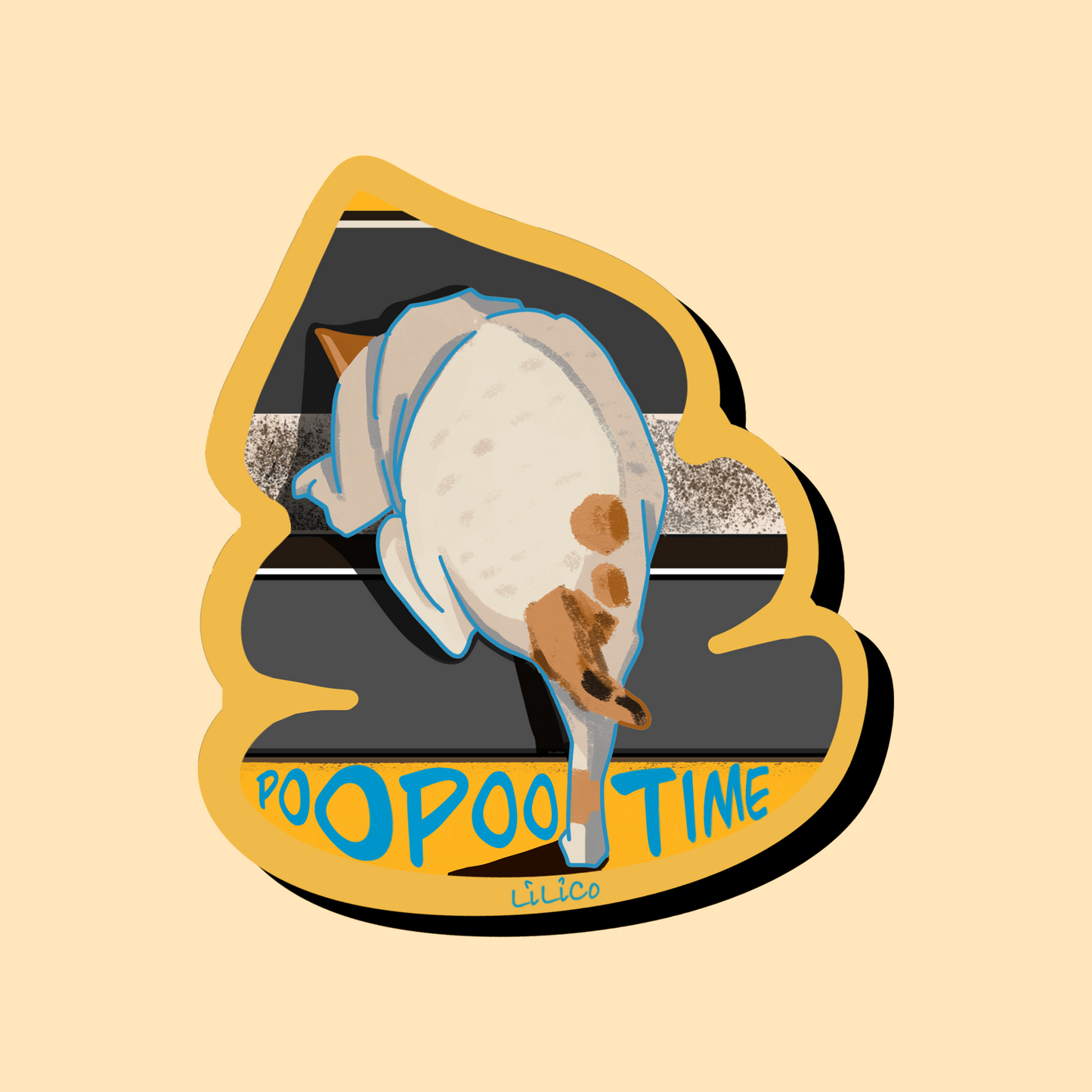 Poo Poo Tim | Vinyl Sticker