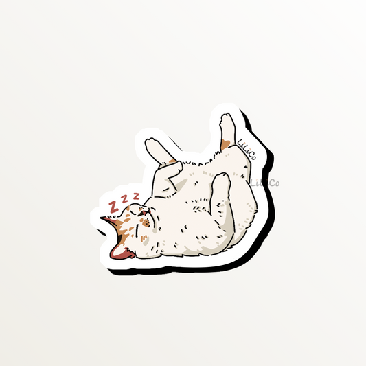 Sleepy Cat | Vinyl Sticker