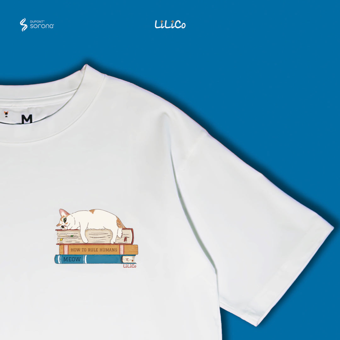 'Reading' Cat | Cool Touch T-Shirt